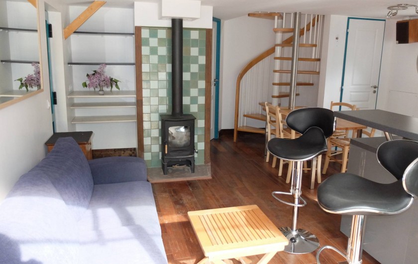 Location de vacances - Chalet à Plouër-sur-Rance - Le salon, la pièce de vie