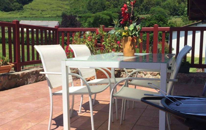 Location de vacances - Gîte à Irouléguy - GITE MUNHOA-TERRASSE PRIVATIVE