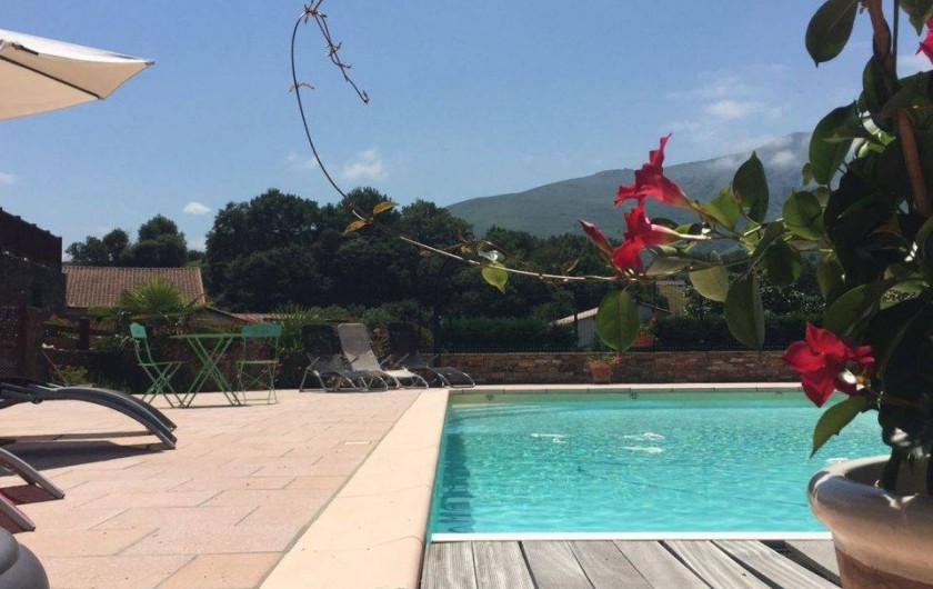 Location de vacances - Gîte à Irouléguy - PISCINE AVEC GRANDE PLAGE
