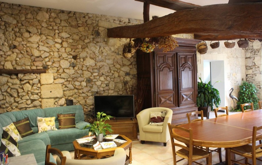 Location de vacances - Chambre d'hôtes à Cubnezais - Le coin salon