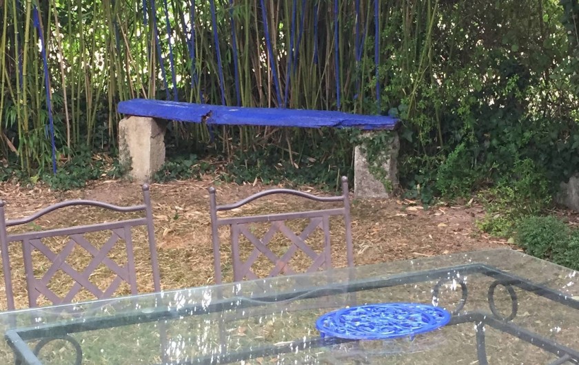 Jardin et Terrasse privative , bleu Majorelle