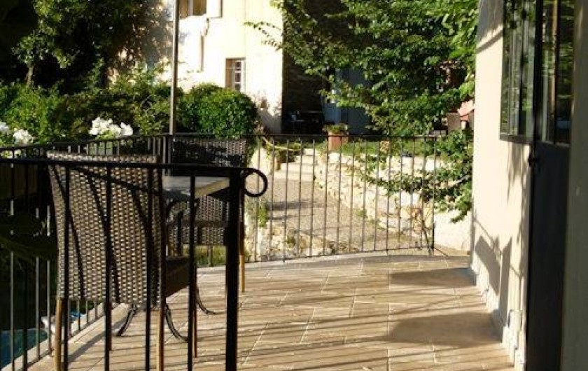 Location de vacances - Chambre d'hôtes à La Garde-Freinet - terrasse cabanon