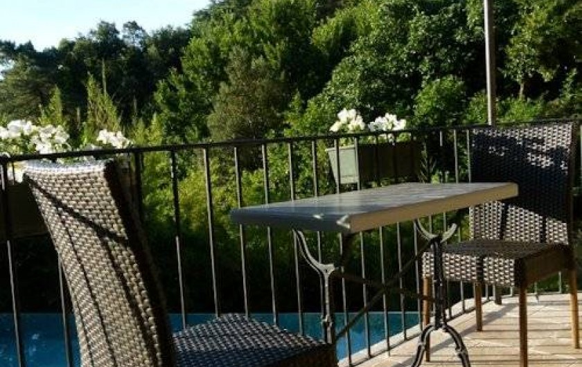 Location de vacances - Chambre d'hôtes à La Garde-Freinet - terrasse cabanon