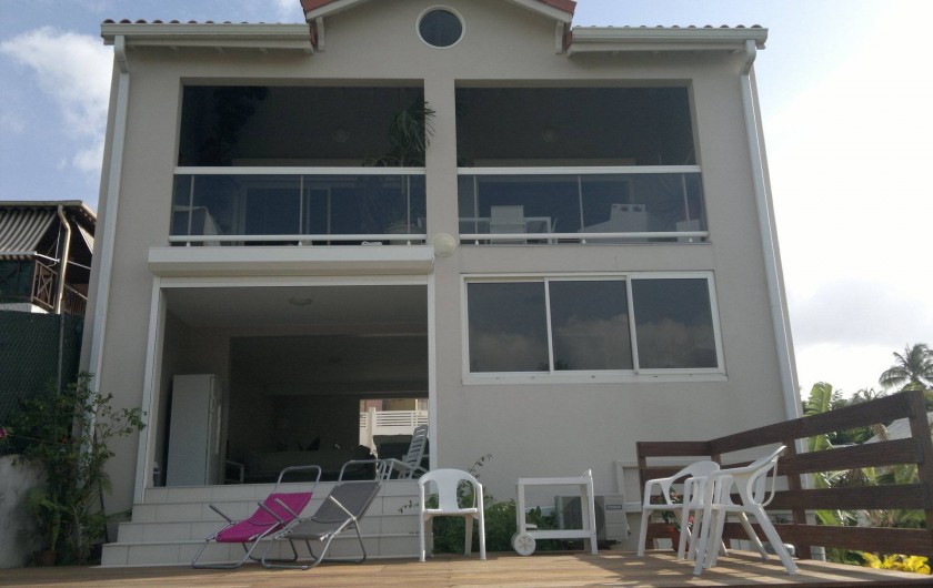 Location de vacances - Maison - Villa à Les Trois-Îlets - maison vue du deck