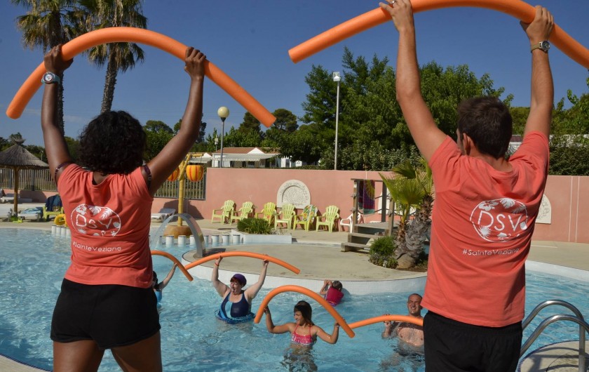 Location de vacances - Bungalow - Mobilhome à Bessan - Aquagym tous les matins en juillet et août.