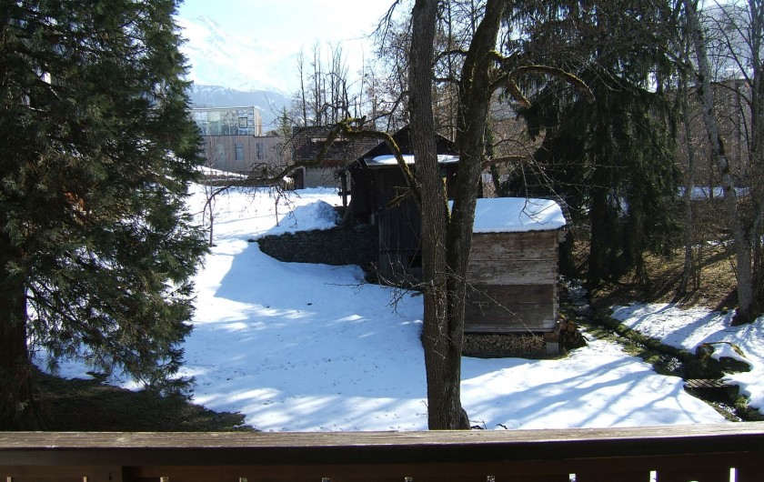 Location de vacances - Appartement à Saint-Gervais-les-Bains - Vue de la terrasse