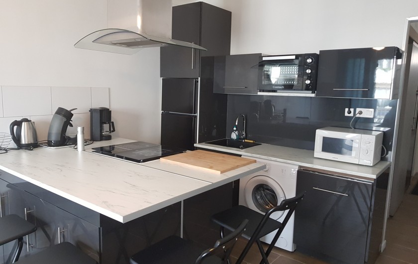 Location de vacances - Appartement à Argelès-sur-Mer - cuisine complète