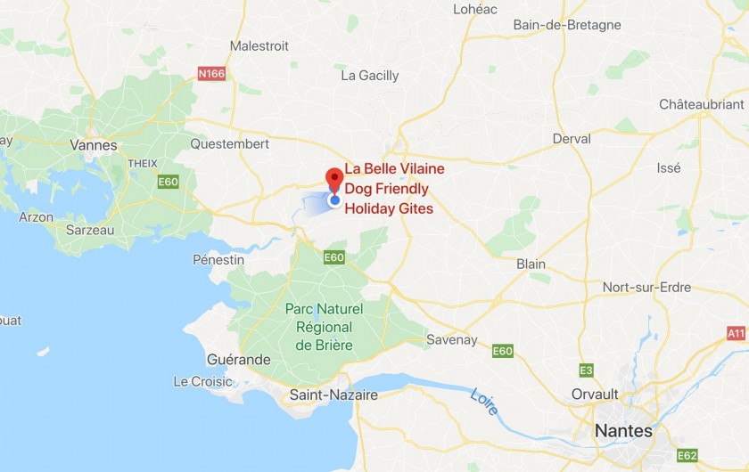 Location de vacances - Maison - Villa à Nivillac - Emplacment