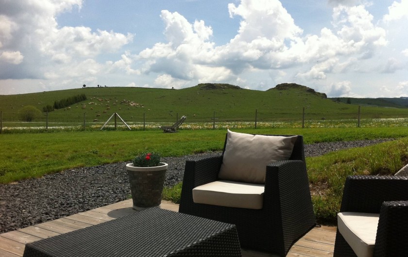 Location de vacances - Chambre d'hôtes à Nasbinals - Terrasse Marchastel