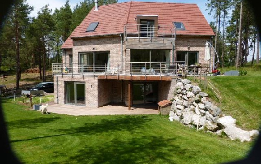 Location de vacances - Appartement à Hardelot-Plage - la florentine vue du golf des dunes le gîte est au niveau du jardin