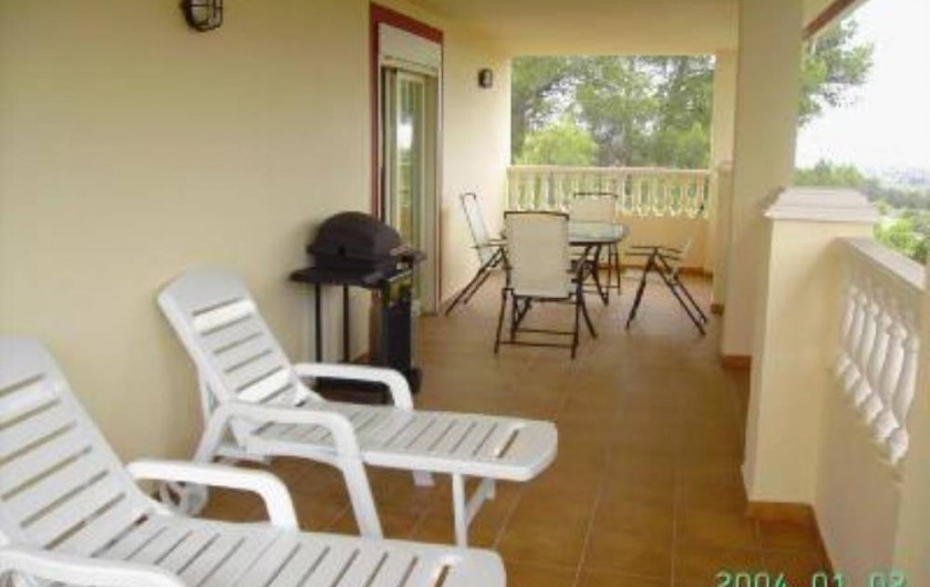 Location de vacances - Appartement à Carcaixent - Terrasse privée vue 1