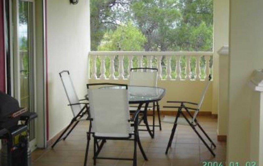 Location de vacances - Appartement à Carcaixent - Terrasse privée vue 2
