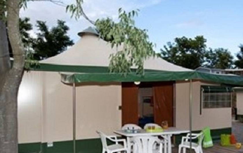 Location de vacances - Bungalow - Mobilhome à Lamastre - tente meublée Camping de retourtour 4 etoiles riviere piscine ardeche