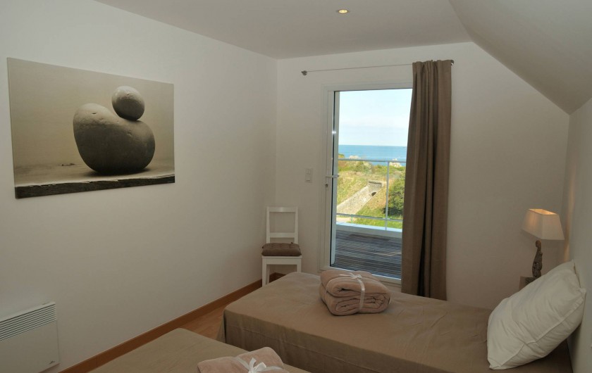 Location de vacances - Villa à Roscoff - chambre avec 2 lits simples