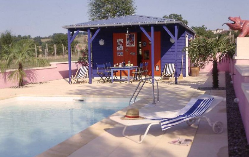 Location de vacances - Mas à Lusignac - piscine/poolhouse