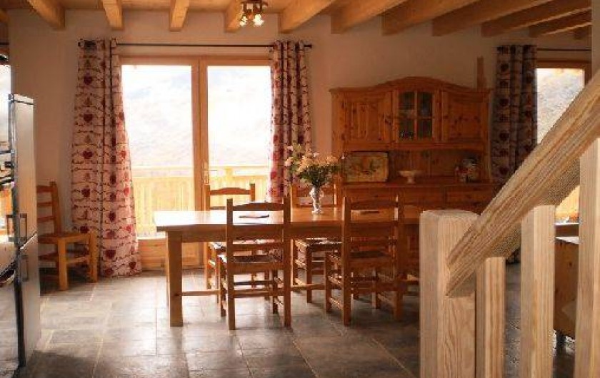 Location de vacances - Chalet à Mizoën - salle à manger