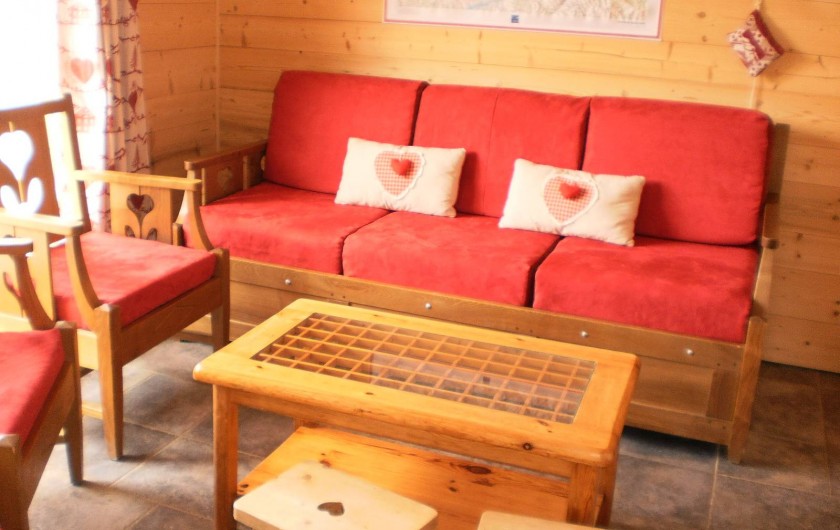 Location de vacances - Chalet à Mizoën - coin salon