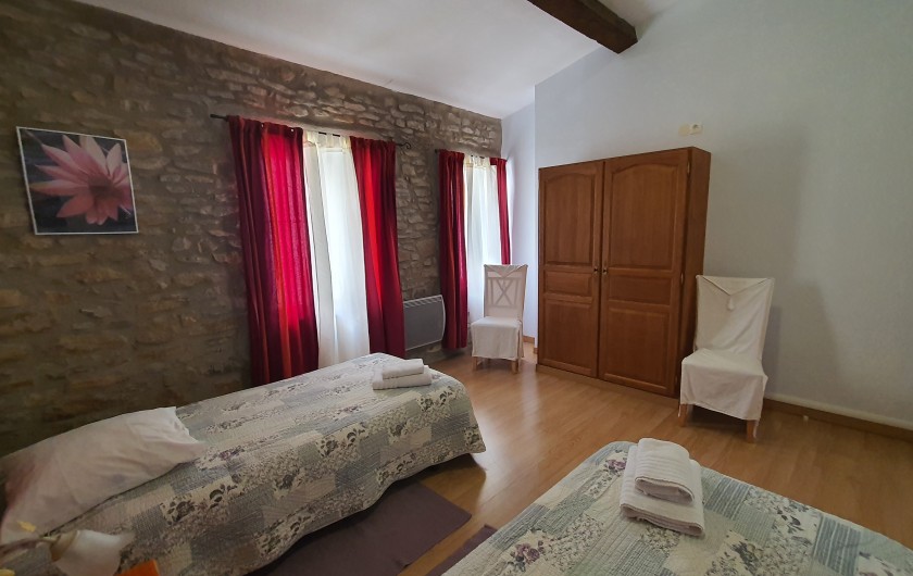 Location de vacances - Gîte à Badens - Gîte Grenache - Chambre 2 lits