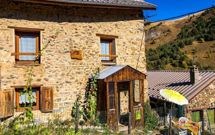Location de vacances - Maison - Villa à La Grave - Entrée et terrasse Sud