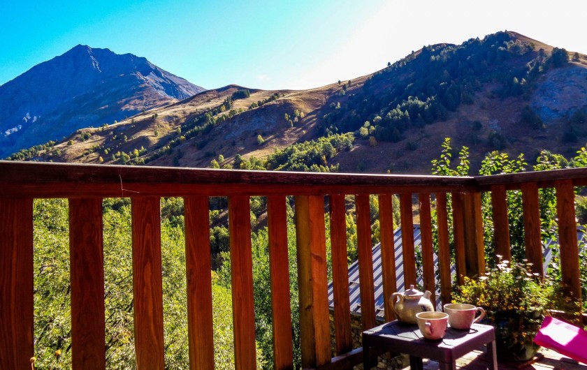 Location de vacances - Maison - Villa à La Grave - La terrasse au soleil levant