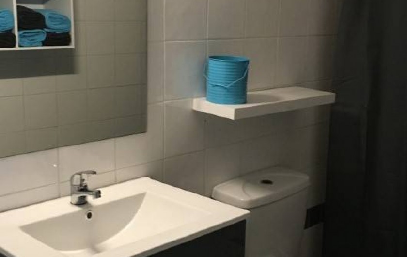 Location de vacances - Gîte à Sainte-Anne - salle de douche avec wc