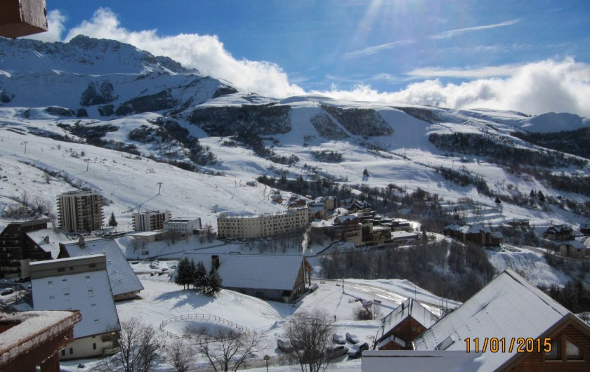 Location de vacances - Appartement à Saint-François-Longchamp - VUE DU BALCON PLEIN SUD