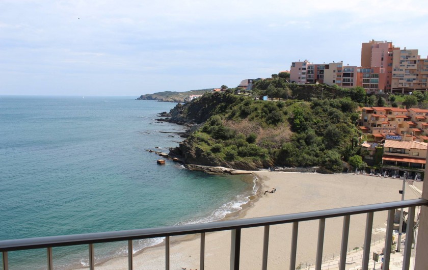 Location de vacances - Appartement à Banyuls-sur-Mer - Vue depuis les trois balcons