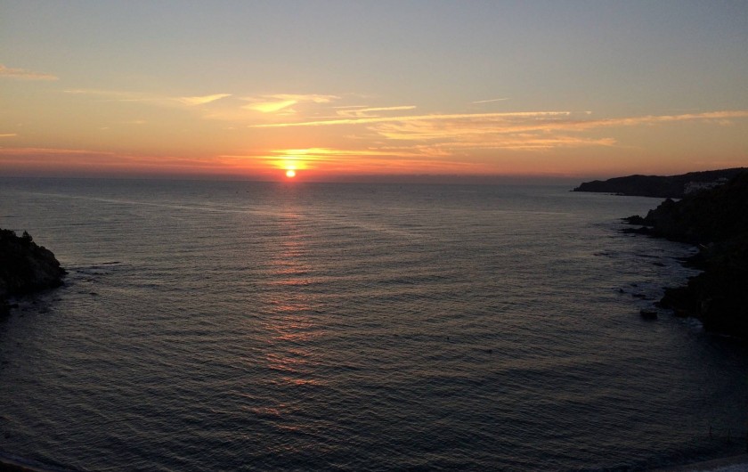 Location de vacances - Appartement à Banyuls-sur-Mer - Lever de soleil