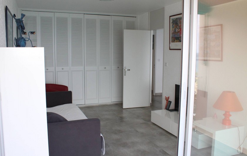 Location de vacances - Appartement à Banyuls-sur-Mer - Chambre 1 Transat extérieur 11 m2 Canapé lit 160