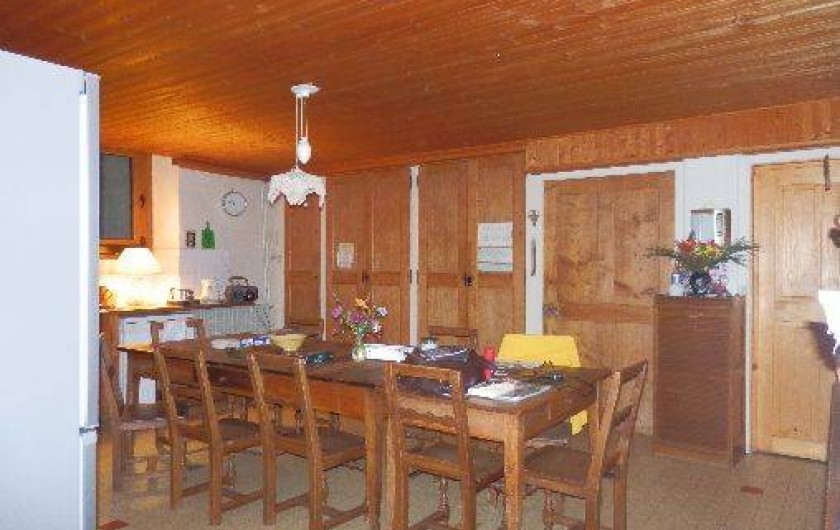 Location de vacances - Appartement à Saint-Nicolas de Véroce - Cuisine-salle à manger