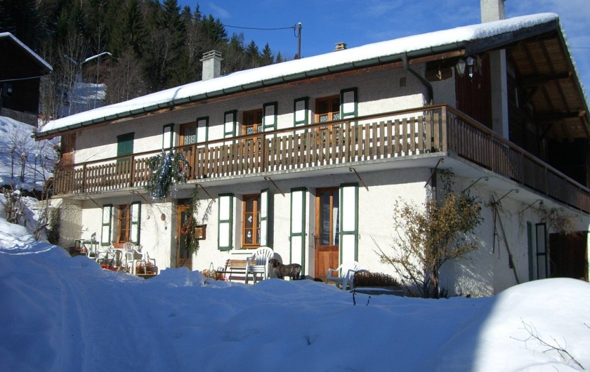 Location de vacances - Appartement à Saint-Nicolas de Véroce - Façade sud