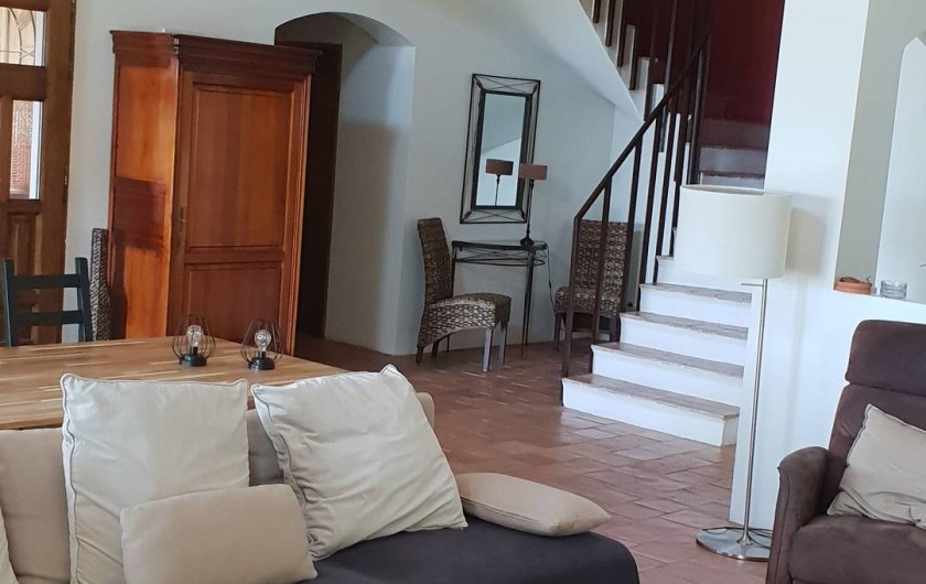 Location de vacances - Mas à Sanary-sur-Mer - SALON SALLE A MANGER