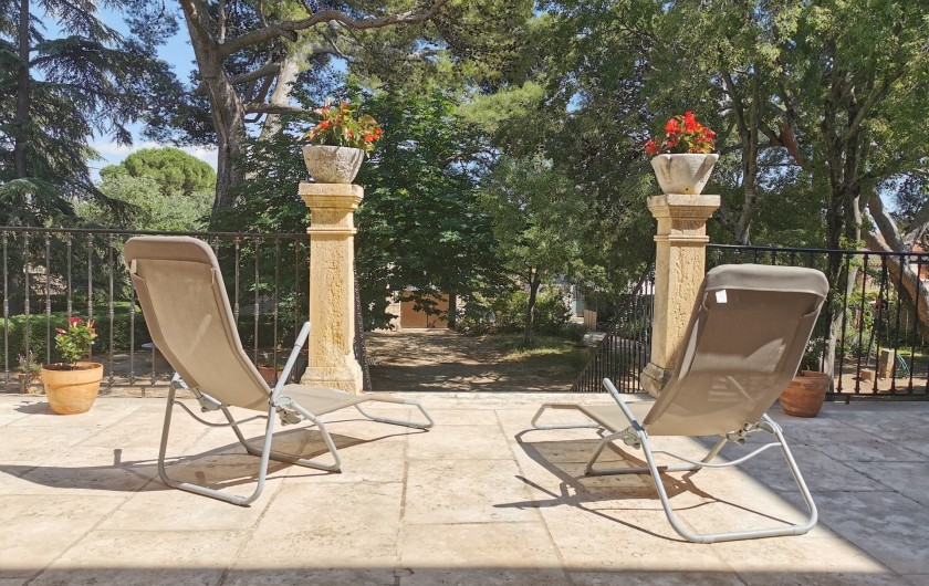 Location de vacances - Chambre d'hôtes à Jonquières - Terrasse  suite