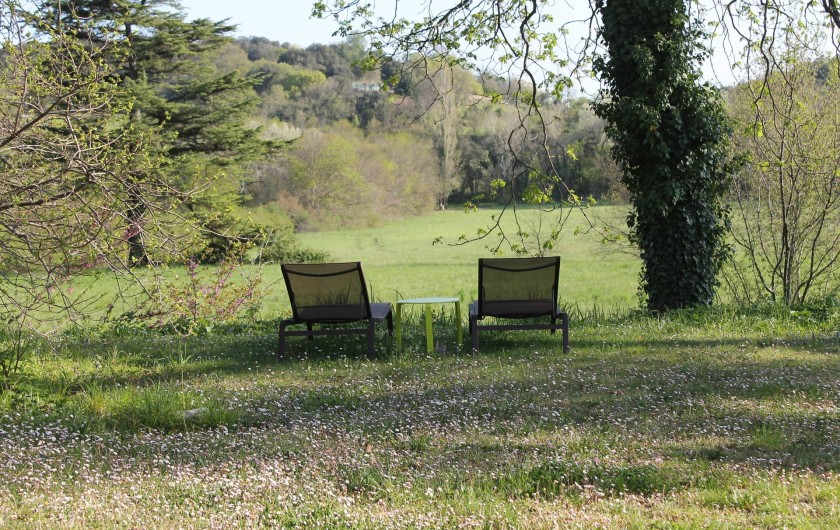 Location de vacances - Chambre d'hôtes à Saint-Félix-de-Pallières - Vue du parc