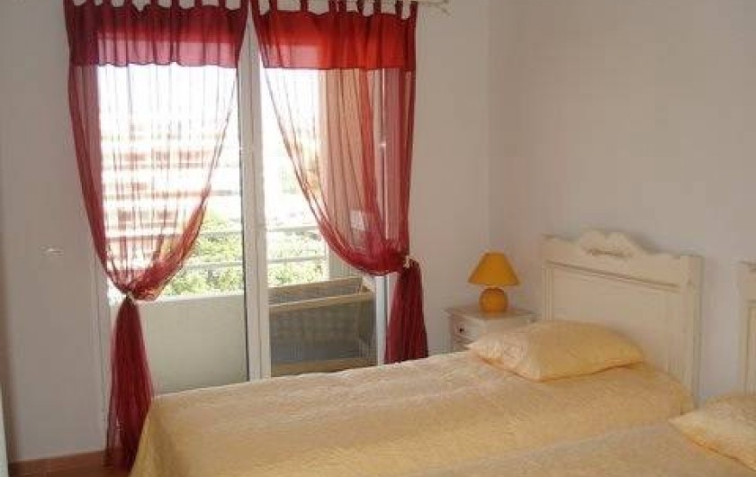 Location de vacances - Appartement à Juan les Pins - Chambre à deux lits