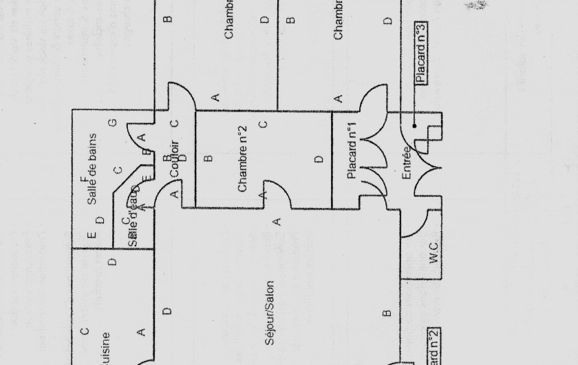Location de vacances - Appartement à Dinard - plan de l'appartement