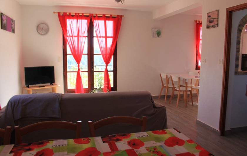 Location de vacances - Maison - Villa à Rosières - salle à manger/salon