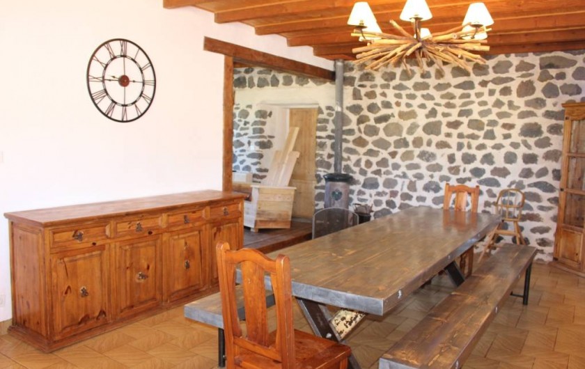 Location de vacances - Gîte à Coucouron - Table pour 16 convives