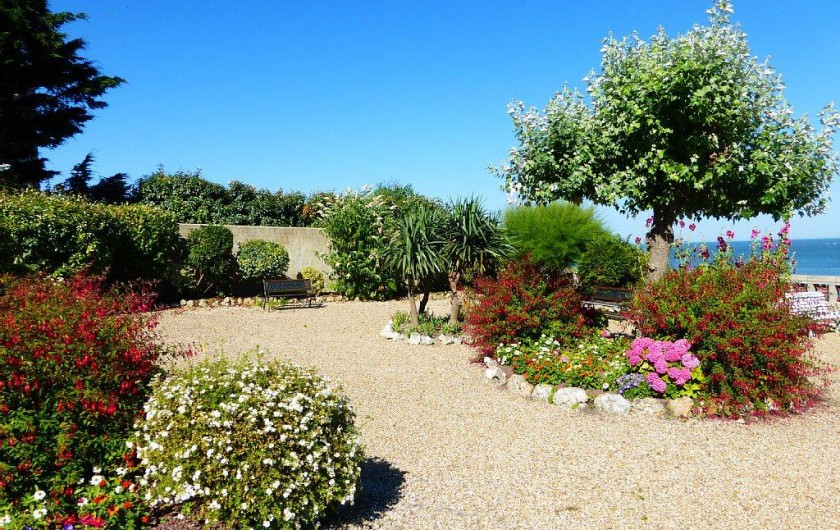 Location de vacances - Appartement à Villerville - jardin de la residence