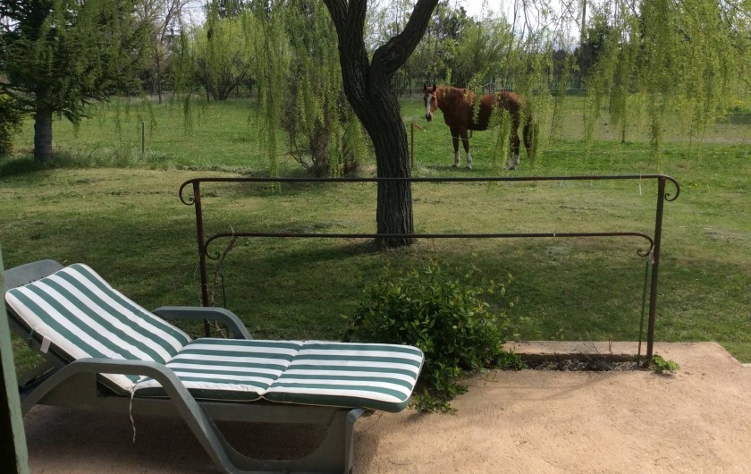 Location de vacances - Chambre d'hôtes à Villelaure - devant les chambres