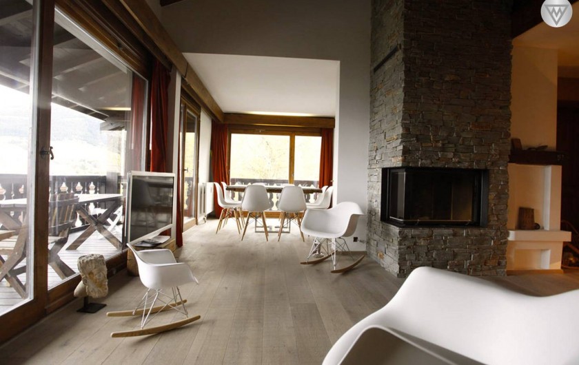Location de vacances - Appartement à Megève - Salon/salle à manger