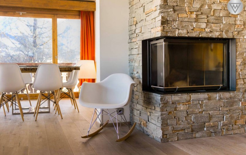 Location de vacances - Appartement à Megève - La cheminée