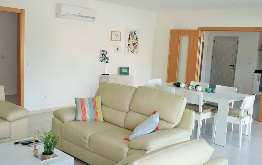 Location de vacances - Villa à São Martinho do Porto - 3 canapés en cuir