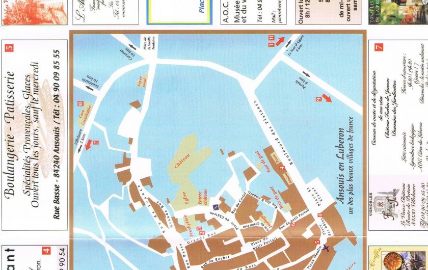 Location de vacances - Studio à Ansouis - Plan d'Ansouis.