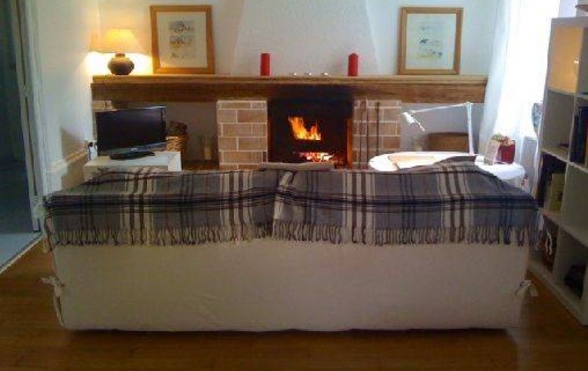 Location de vacances - Maison - Villa à Dijon - Coin salon/cheminée