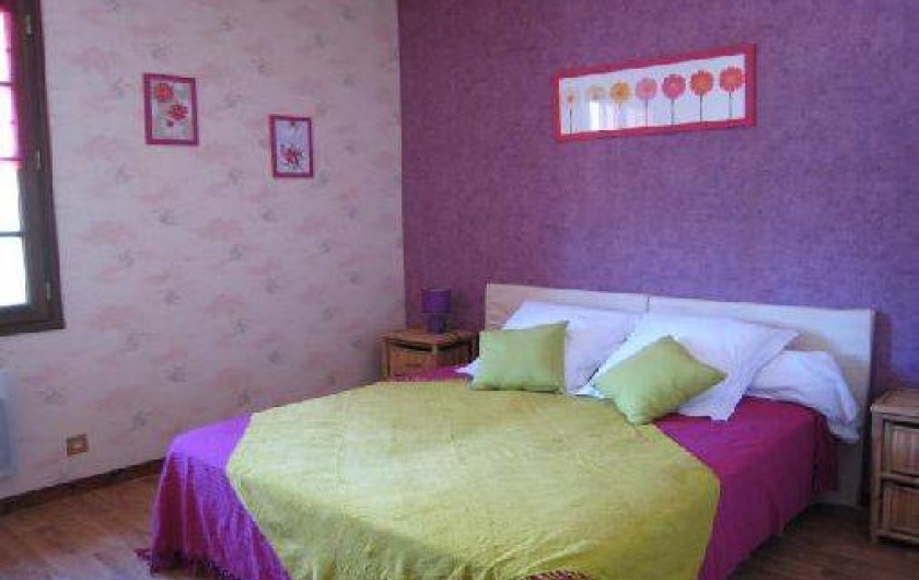 Location de vacances - Gîte à Montrichard - chambre 2  - lits simples en position lit double
