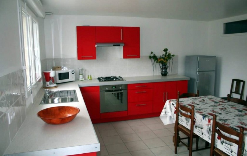 Location de vacances - Maison - Villa à Wissant - Grande cuisine ouverte