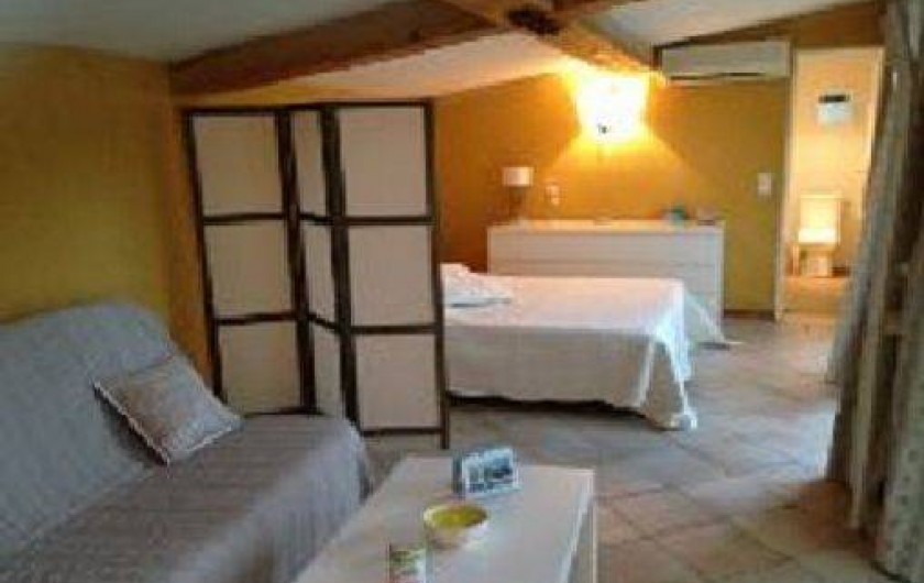 Location de vacances - Mas à Tarascon - SALON COUCHAGE CLIC CLAC-CHAMBRE LIT 160