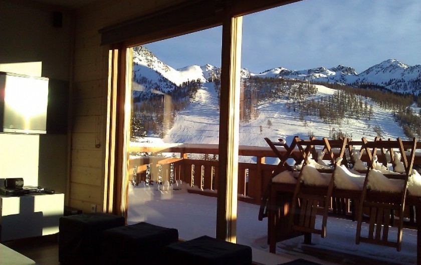 Location de vacances - Chalet à Montgenèvre - Vue living