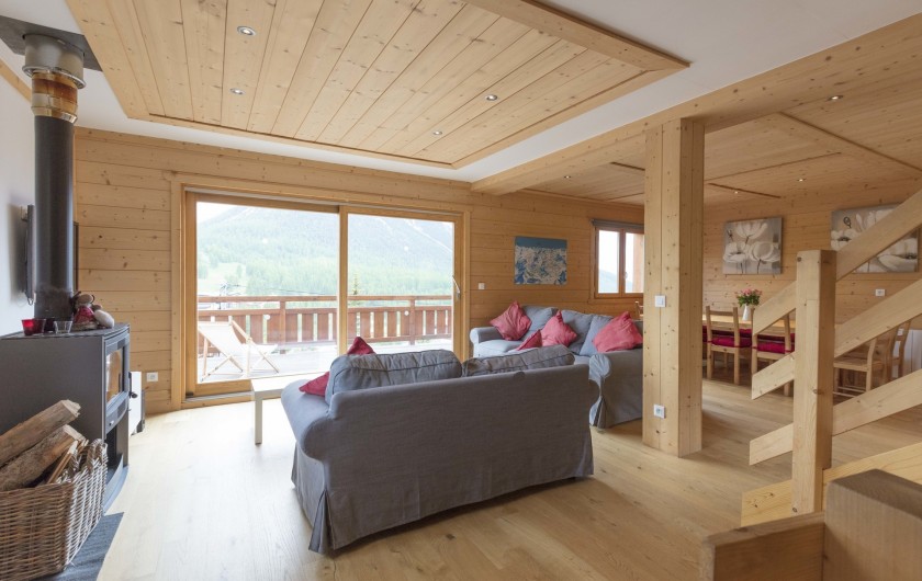 Location de vacances - Chalet à Montgenèvre - Living